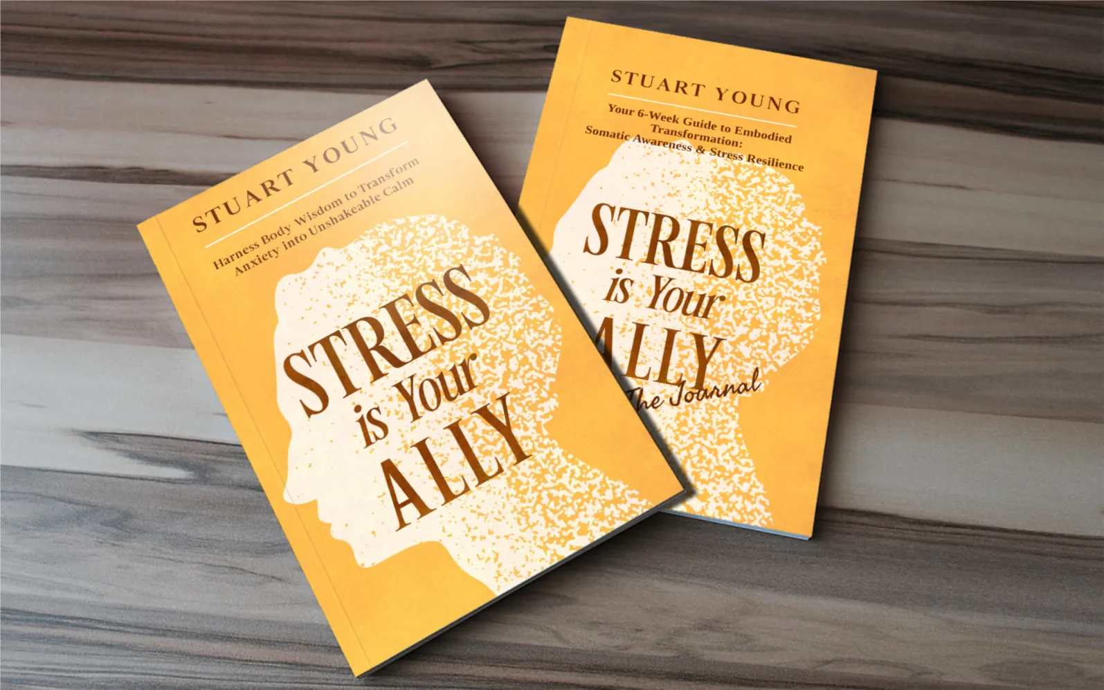 Stress Is Your ALLY Book and Journal Mockup